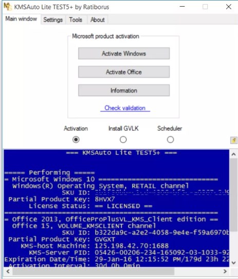 kmsauto windows 10 activator