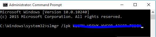 License Key Command Prompt