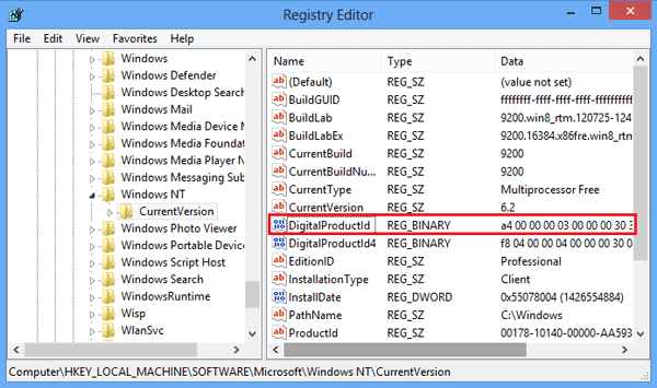 recover product key windows 10 pro