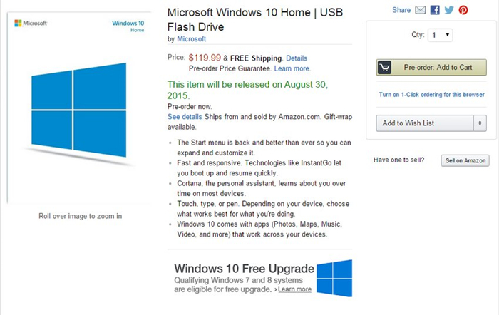windows10 amazon