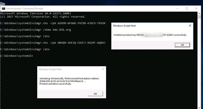 command to activate windows 10 cmd