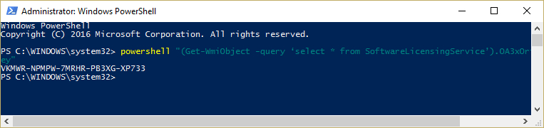 get your free windows 10 pro product key with powershell
