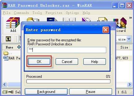 kuinka purkaa salasanalla suojattu RAR-tiedosto ilman salasanaa 2
