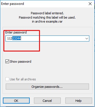 winrar password txt file download
