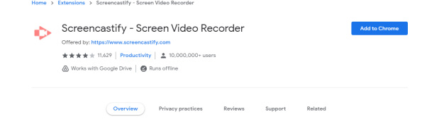 screen record on Chromebook - video saved