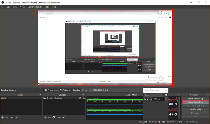 record screen and webcam simultaneously