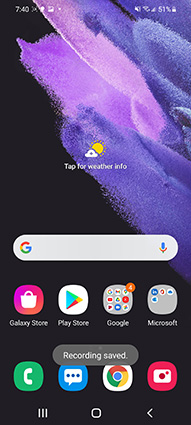 How to stop screen recording on android