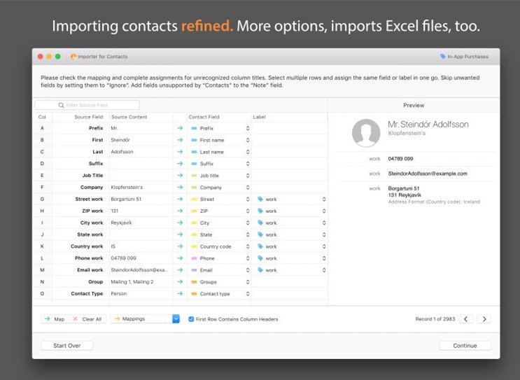 seleziona file csv da convertire