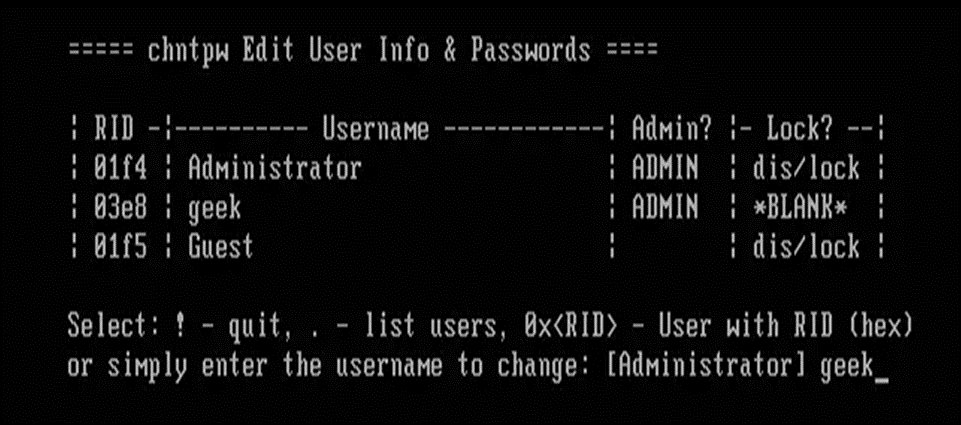 offine password