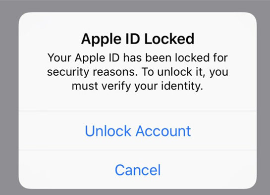 apple id is locked