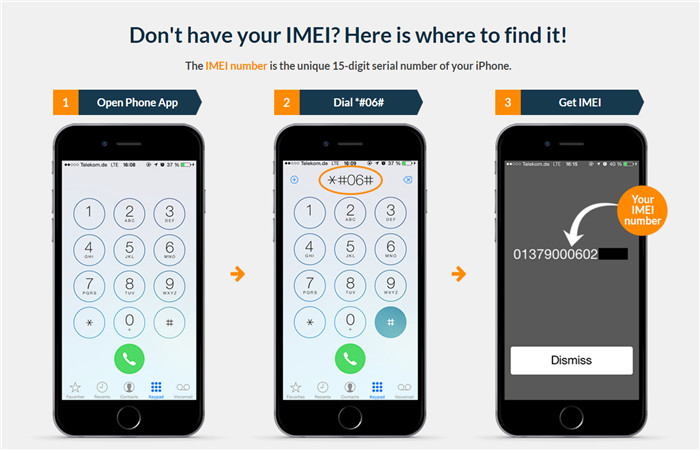 Find iPhone IMEI