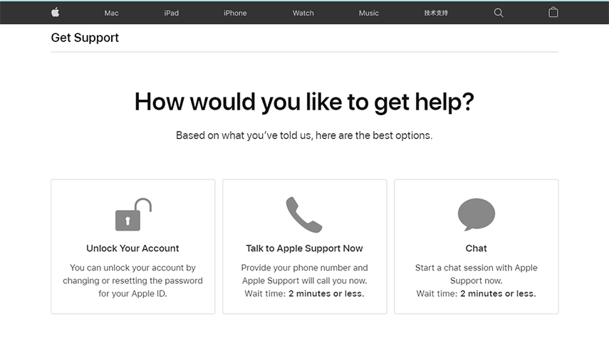 get help from apple support