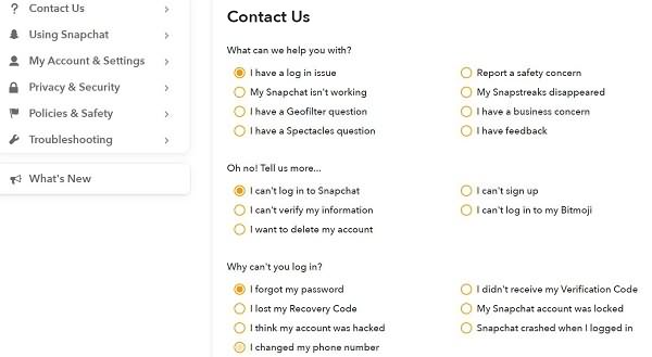 Snapchat unlock permanent locked account