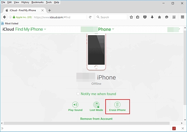 Unlock iPhone Passcode Using iCloud