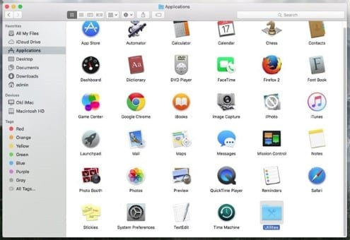 open the folder