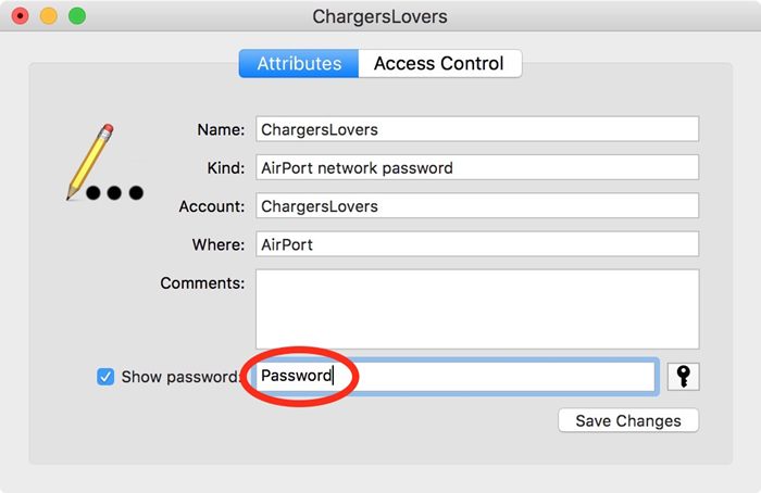 show password mac