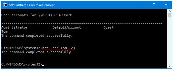 admin command prompt