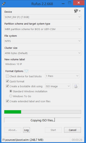 burn iso to usb windows 10