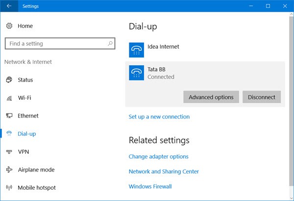click advanced settings