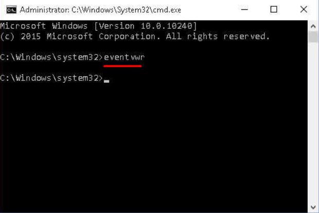 command prompt to fix blue screen error