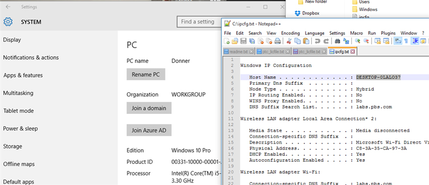 computer name