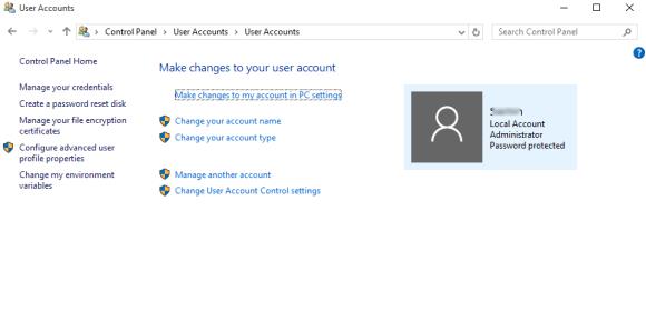 control panel windows10