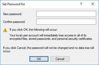 create new password