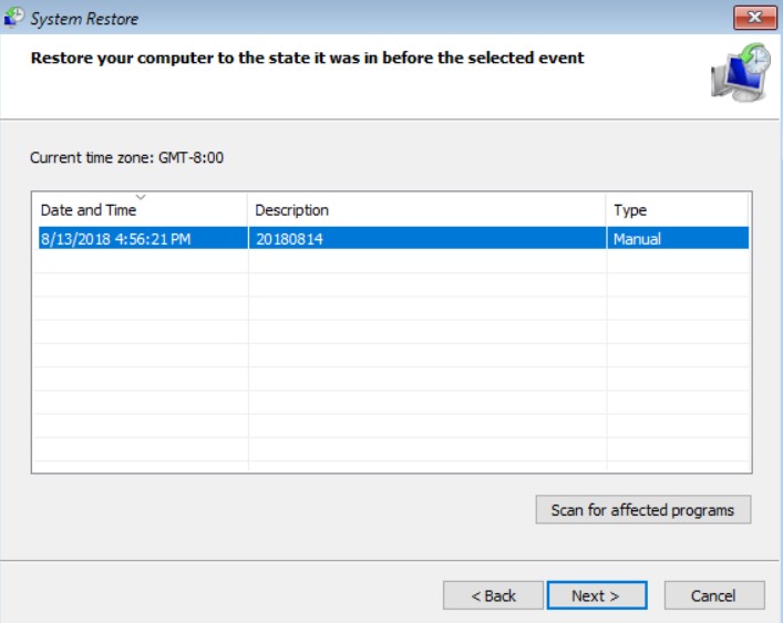 date time in windows 10
