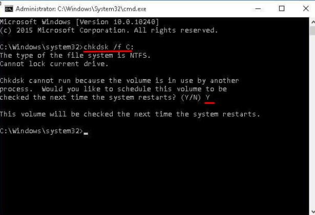 disk check in windows 10