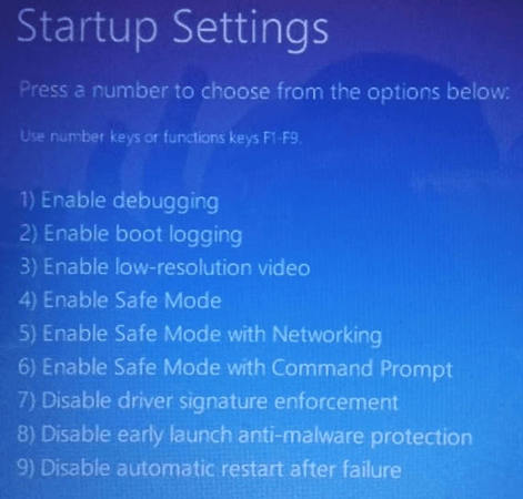 enable safe mode to fix blurry screen
