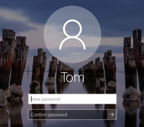 enter new password