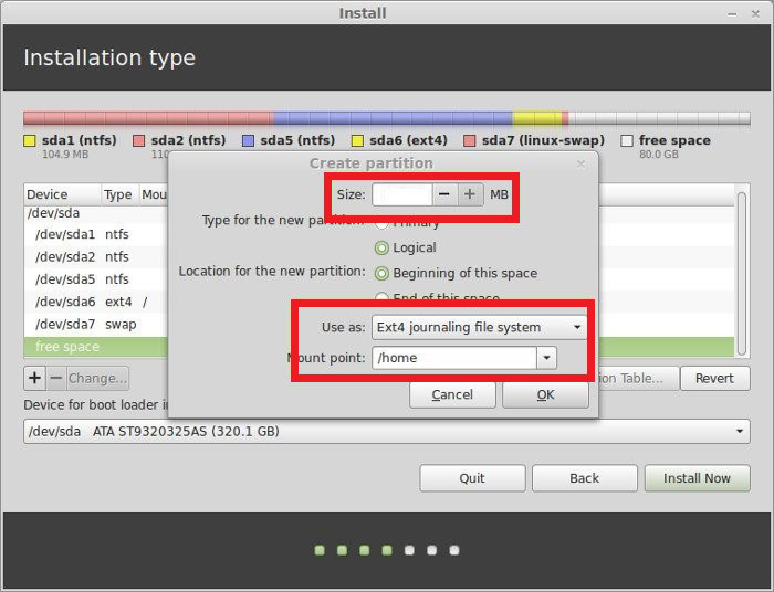 setting up dual boot linux and windows 10