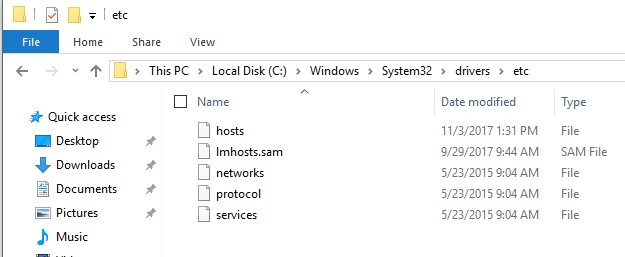block websites windows 10