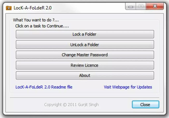 lock a folder