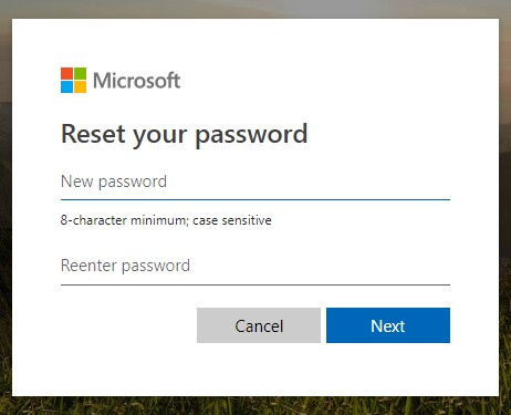 enter your new password and hack win 10 password successfully