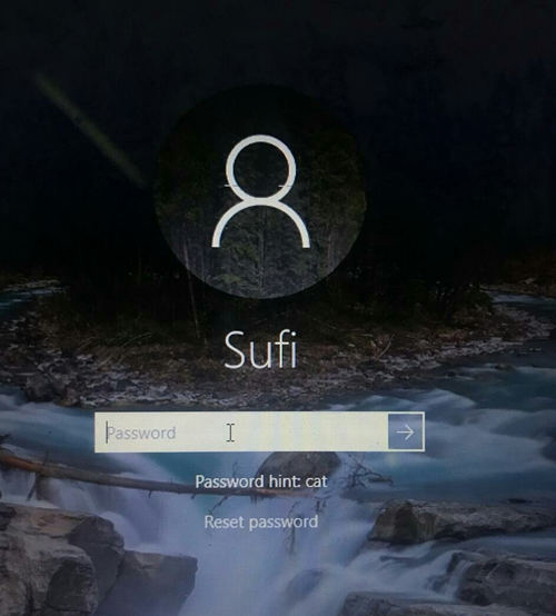 password hint