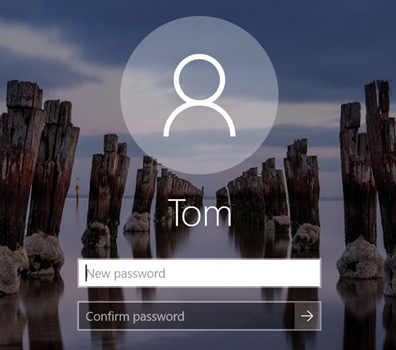 reset local password on login