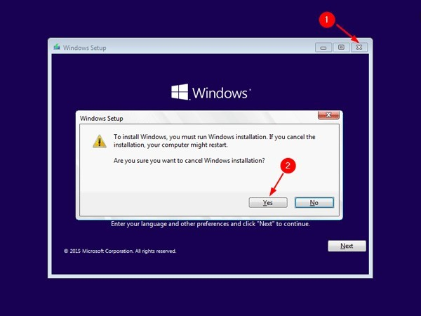 restart pc to hack windows 10 password