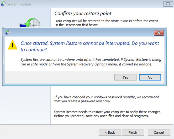 restore windows 10