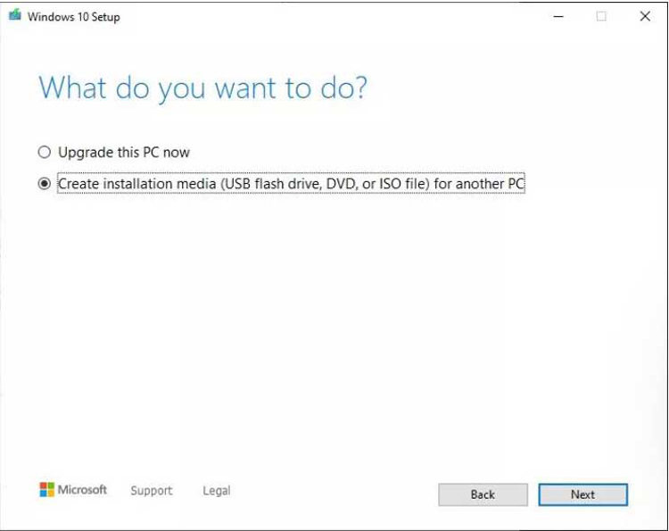usb boot windows 10 mbr