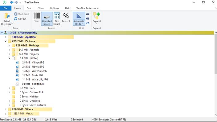 treesize windows 10