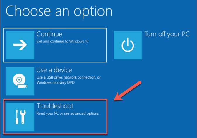 troubleshoot windows 10