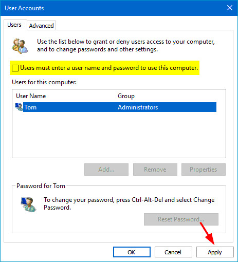 come Bypassare la Password Amministratore windows 10