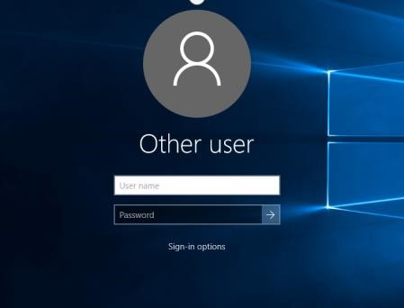 unlock login screen on Windows 10