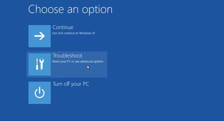 troubleshoot reset 1
