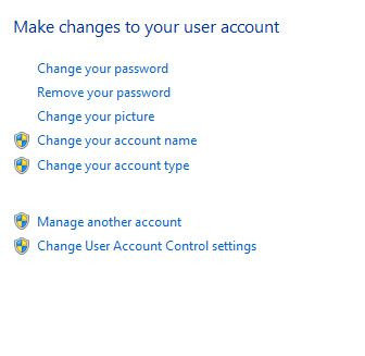 change password