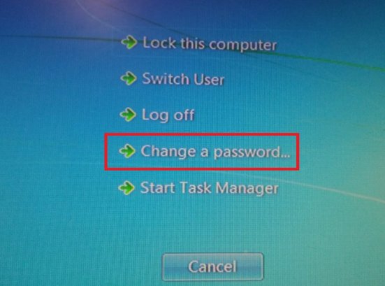 change password