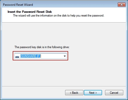 insert reset disk