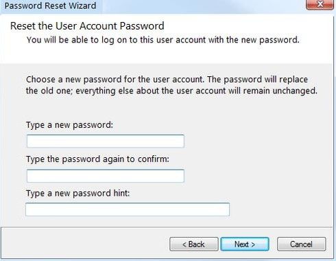 password reset wizard