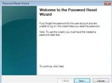 password reset wizard